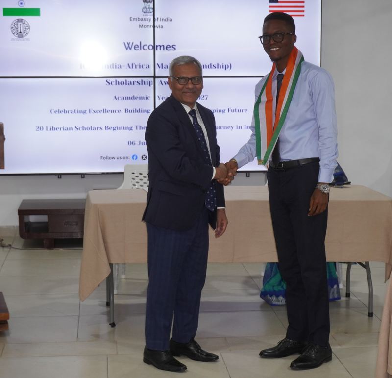 Honouring of 20 Liberian Students Awarded ICCR India–Africa Maitri Scholarships for AY 2026-2027 – 06 July 2026